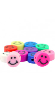 Katsuki beads 10mm Smiley Multicolour